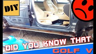 Golf 5 Sills  Rust I How To Restore A Rusted Car I Side Skirts Rusted Through I Step by Step