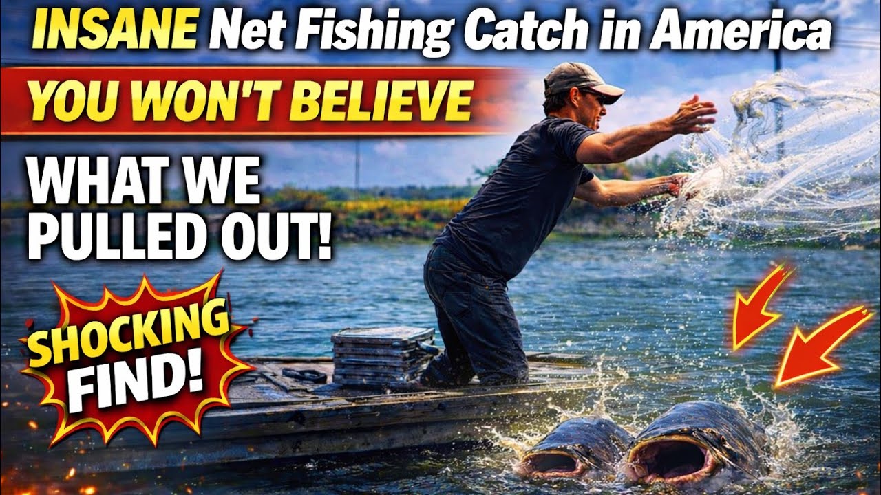 INSANE Net Fishing Catch in America – You Won’t Believe What We Pulled Out!