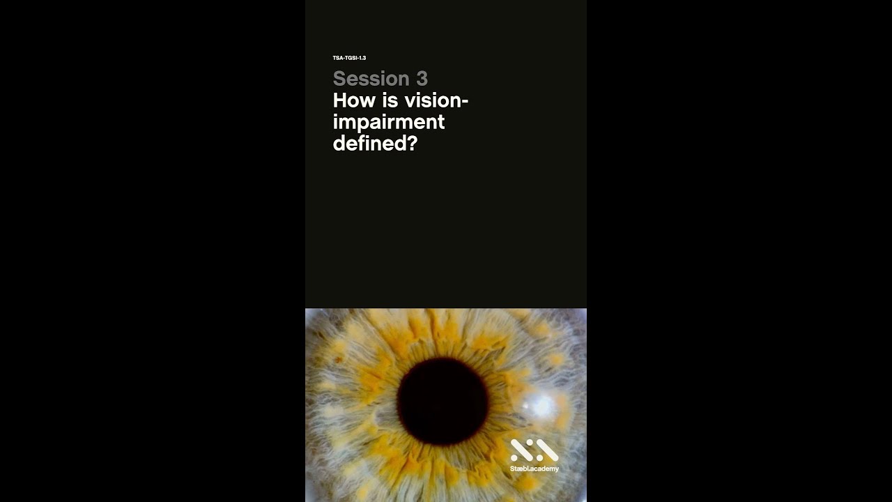 How is vision-impairment defined in Australia?