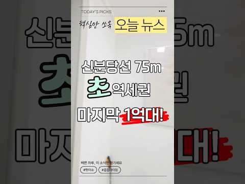 마지막 1억대｜신분당선 75M 초역세권 (호매실 스카이시티)