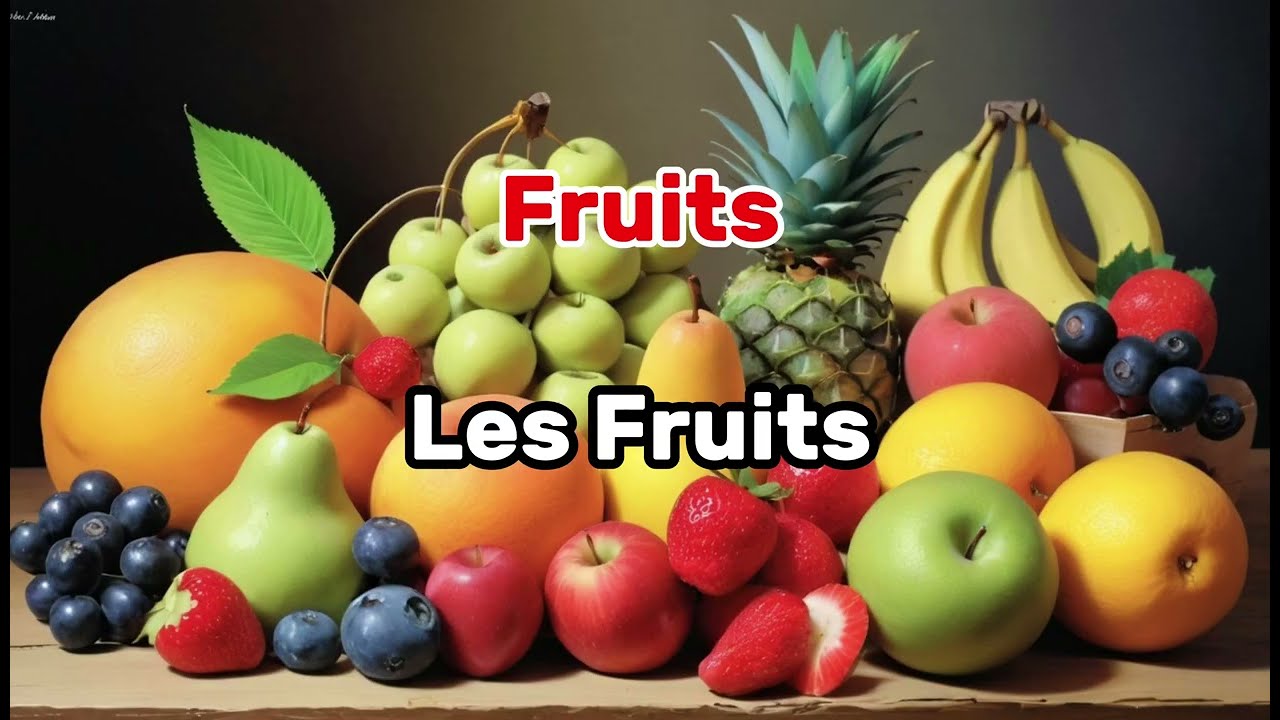 Names of Fruits 🍎🍌🍉 in French (Basic French Vocabulary)
