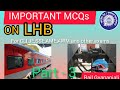 IMPORTANT LHB MCQs Part–3 | For CLI, JE, SSE, AME, AWM & C&W Exams | Rail Gyananjali