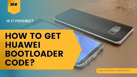 Is there any official way to get Huawei bootloader code?