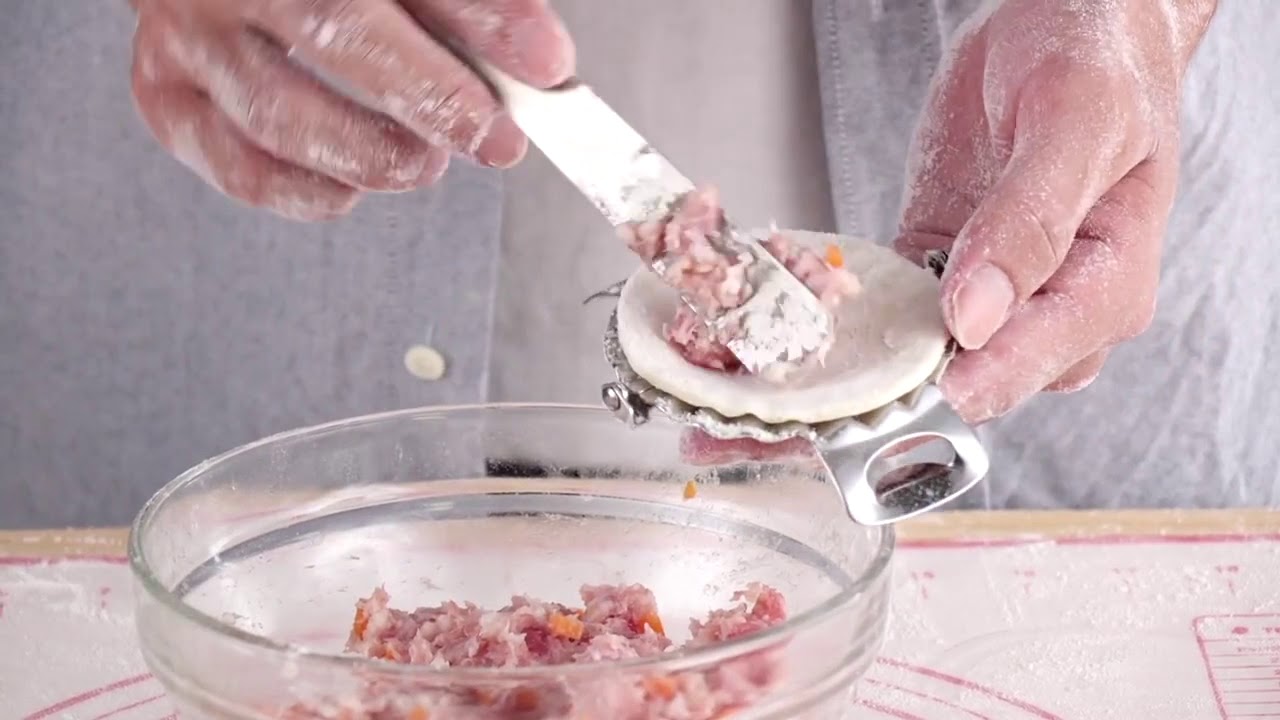 Dumpling making mould - YouTube