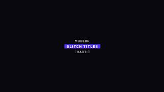 10 Glitch Titles Mogrt