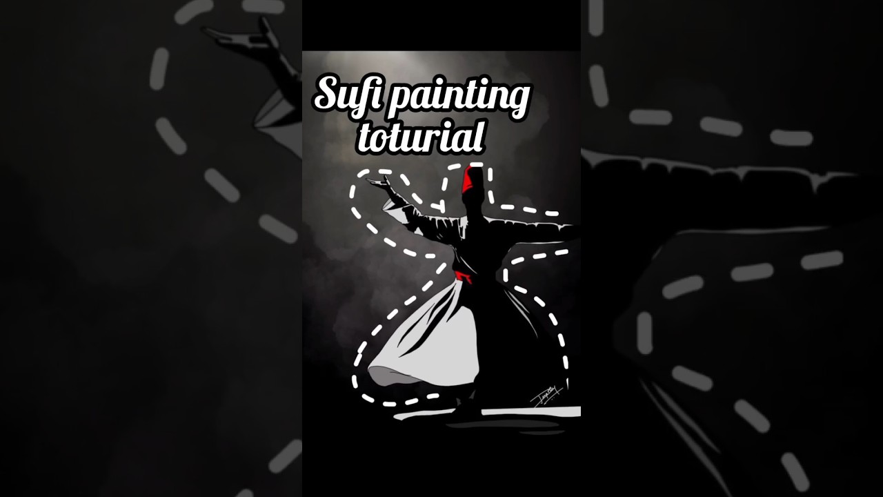Easy Sufi painting tutorial 