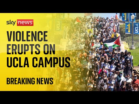 Watch live: Tensions erupt as pro-Palestinian protests escalate on the UCLA campus in Los Angeles