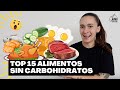 Top 15 alimentos con 0g de carbs  mejores alimentos para keto y perdida de peso  manu echeverri