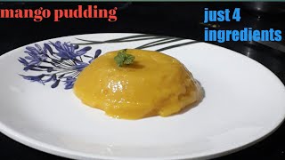 Mango pudding | how to make mango pudding in telugu|home made mango pudding |आम का हलवा