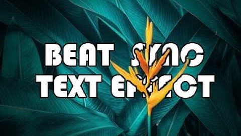 Text Beat Sync Effects || Text Intro Effects || Kine Master Editing