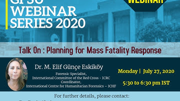 Talk On : Planning for Mass Fatality Response