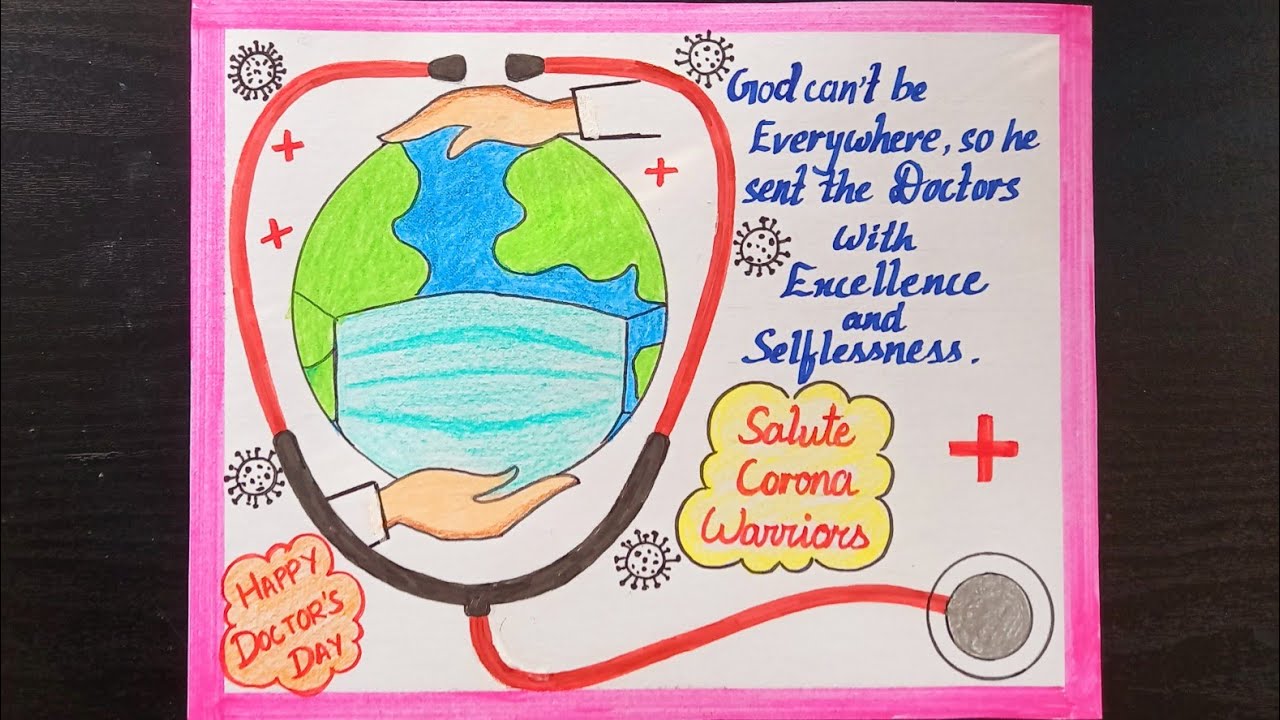 Doctor's Day drawing to send to one's family doctor on National Doctor's Day