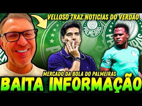 🚨VELLOSO TRAZ ATUALIZAÇÕES IMPORTANTES DO PALMEIRAS! | NOTÍCIAS EXCLUSIVAS DO VERDÃO HOJE