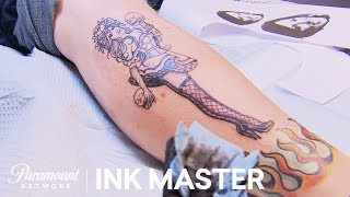 Pinup My Partner Elimination Tattoo - Ink Master, Season 8