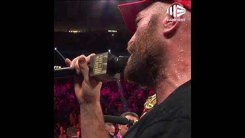 Tyson fury singing after beating deontay wilder | furywilder3