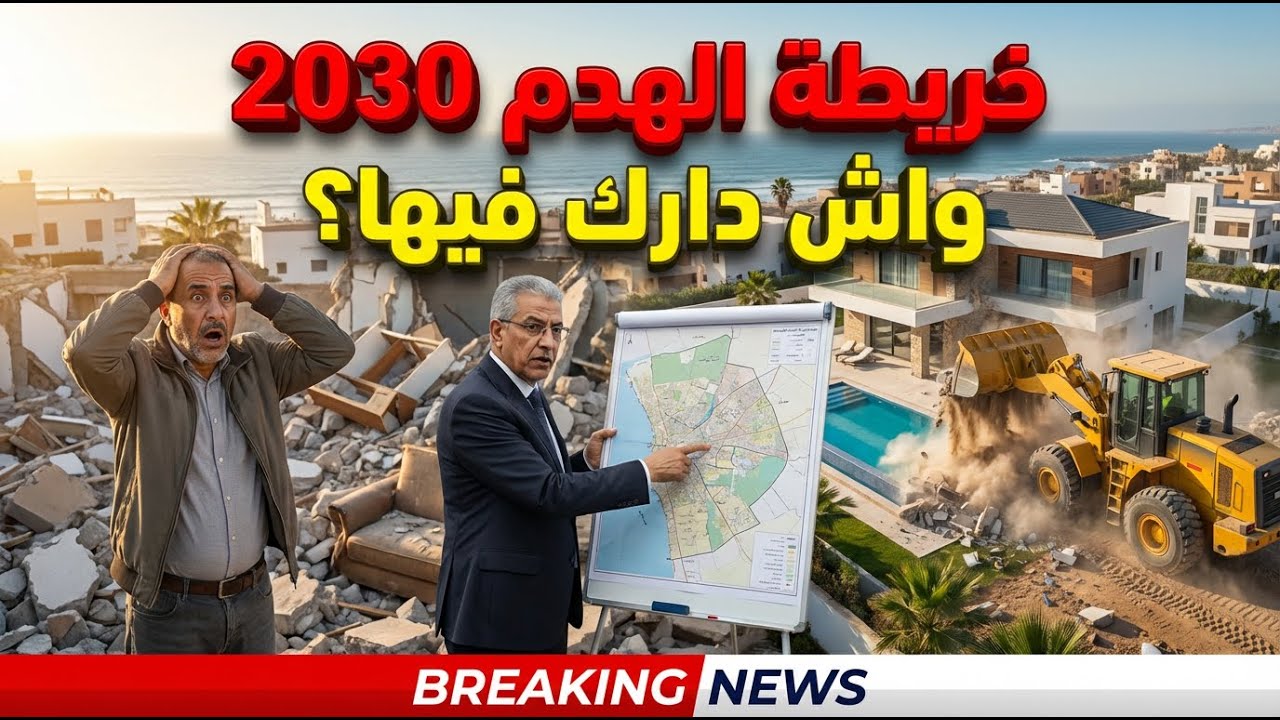 الخريطة السرية للمونديال 2030 🚨 الهدم يضرب دار بوعزة والسوالم وطماريس! واش بصح هادي هي النهاية؟