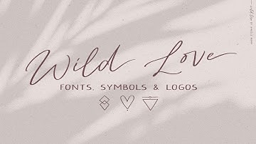 Script font Wild Love logos Font Free Download