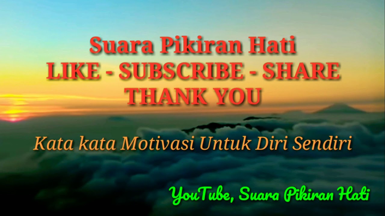 Kata Kata Motivasi Untuk Diri Sendiri Youtube