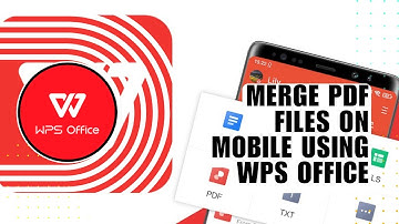 💥 How to Merge PDF files on mobile using WPS Office | Troubleshooting