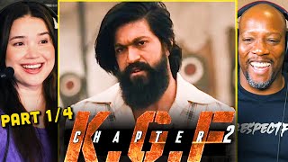 KGF: CHAPTER 2 Movie Reaction Part 1! | Yash | Sanjay Dutt | Raveena Tandon | Srinidhi Shetty