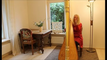 Harpist Regina Ederveen plays In the Garden
