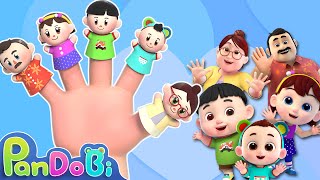 The Finger Family Song | Daddy Finger Song for Kids | Pandobi Nursery Rhymes & Kids Songs