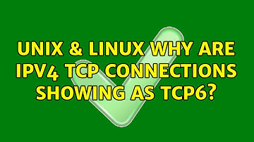 Unix & Linux: Why are IPv4 TCP connections showing as tcp6?