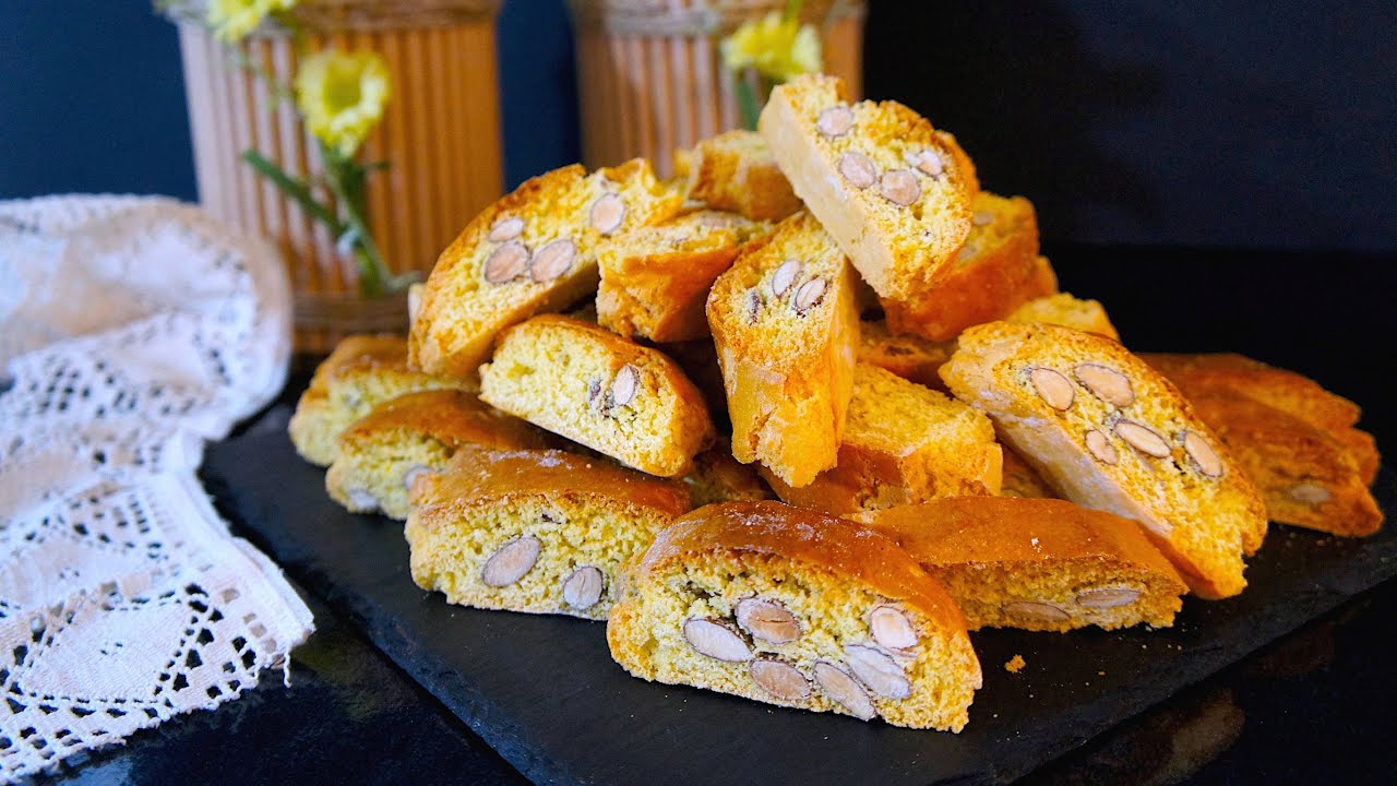 CANTUCCI TOSCANI l BISCOTTI CROCCANTI ALLE MANDORLE l RICETTA FACILE ...