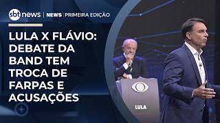 Band Debate features barbs and accusations between Lula and Flávio | #NewsPrimeiraEdição