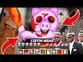 How to play PIGGY ROBLOX COFFIN DANCE MEME in Minecraft! Challenge NOOB vs PRO Funny Animation Real