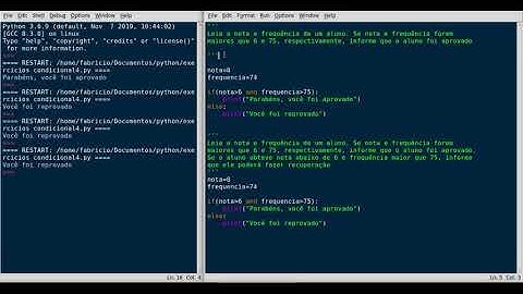 Exercício de estruturas de decisão - Python