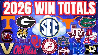College Football *SEC* Record Predictions ALL 16 Teams! (2026)