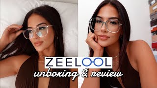 ZEELOOL UNBOXING \& *HONEST* REVIEW | AFFORDABLE GLASSES HAUL