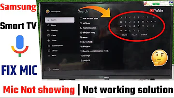 Smart tv youtube mic not working | Samsung tv youtube mic not showing or working | Smart tv mic fix