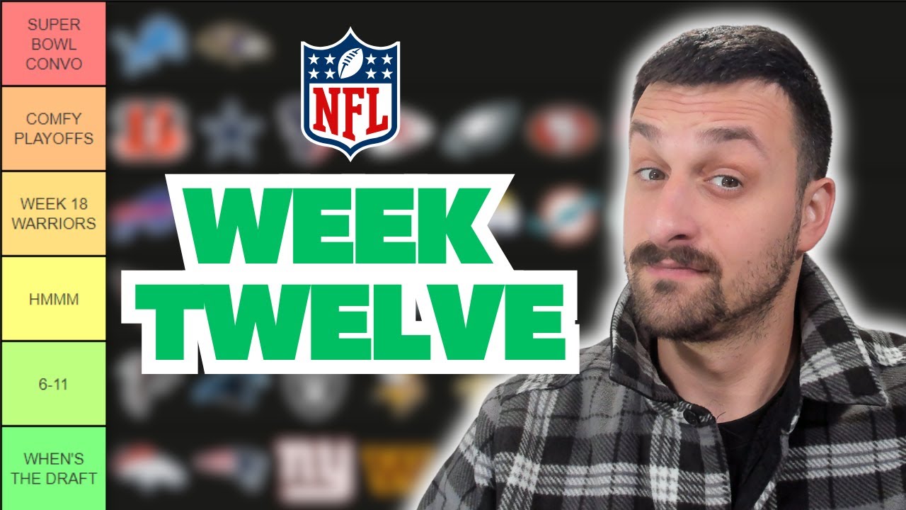 NFL Power Rankings: Week 12 (Tier List Style) - YouTube