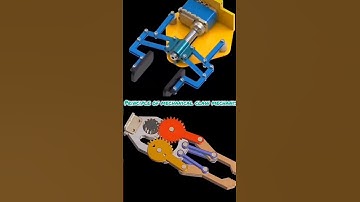 solid works in mechanical engineering 👌  principle of mechanical claw mechanism cad plant study 3D d