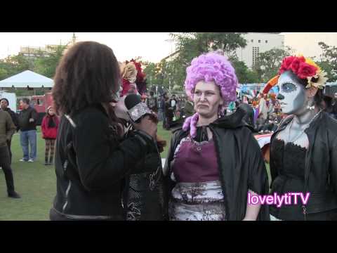 Grand Park's Dia De Los Muertos 2014~interviewing some Attendees