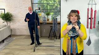 Marigold Six Bell Hand Tuned Wind Chimes w/ Scroll Design on QVC