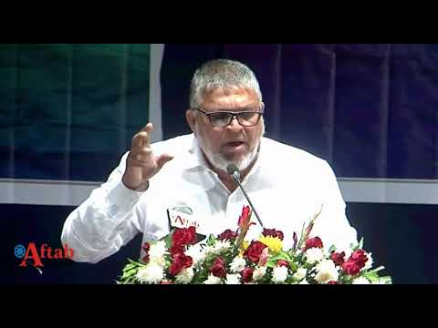 Dr S Rafeeq Parnerkar expressing his views in11th Akhil Bhartiya Muslim Marathi Sahitya Sammelan