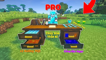 CHẾ TẠO CHIẾC BÀN THẦN KÌ CHỨA KIM CƯƠNG VÔ HẠN CỦA PRO TRONG MCPE | Thử Thách SlenderMan