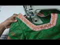 Simple Blouse Design 2026| back neck design cutting and stitching#blousedesign #blousebackneckdesign