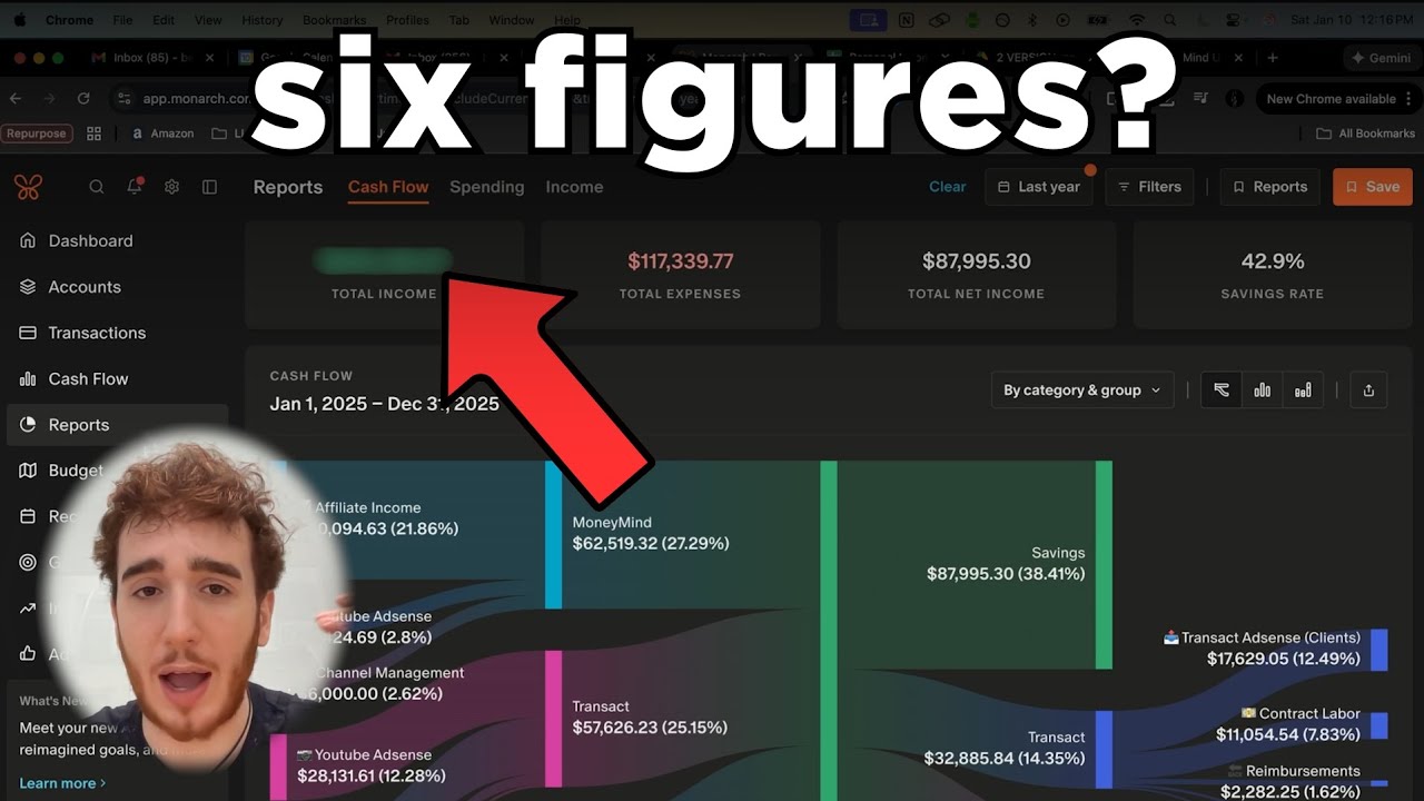 Сколько денег я заработал за весь 2025 год?