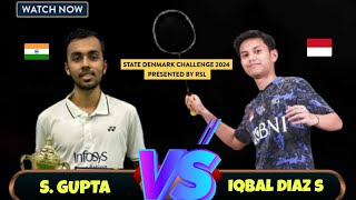 Iqbal Diaz Syahputra vs Siddhanth Gupta - Badminton State Denmark International Challenge 2024