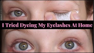 I Tried Dyeing  My Eyelashes At Home