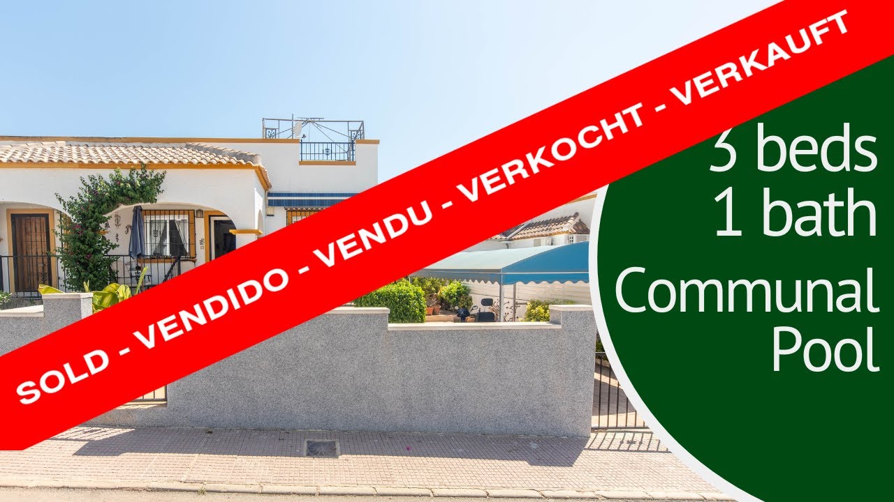 SOLD! 139.000€ House for sale in La Marina Urb 3 Beds 1 Bath Ref 5192 YouTube