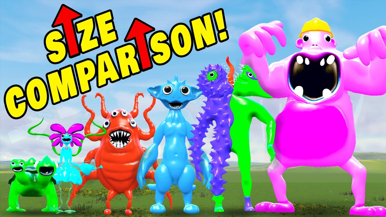 BIGGEST GARTEN OF BANBAN 5 SIZE COMPARISON IN GARRYS MOD YouTube