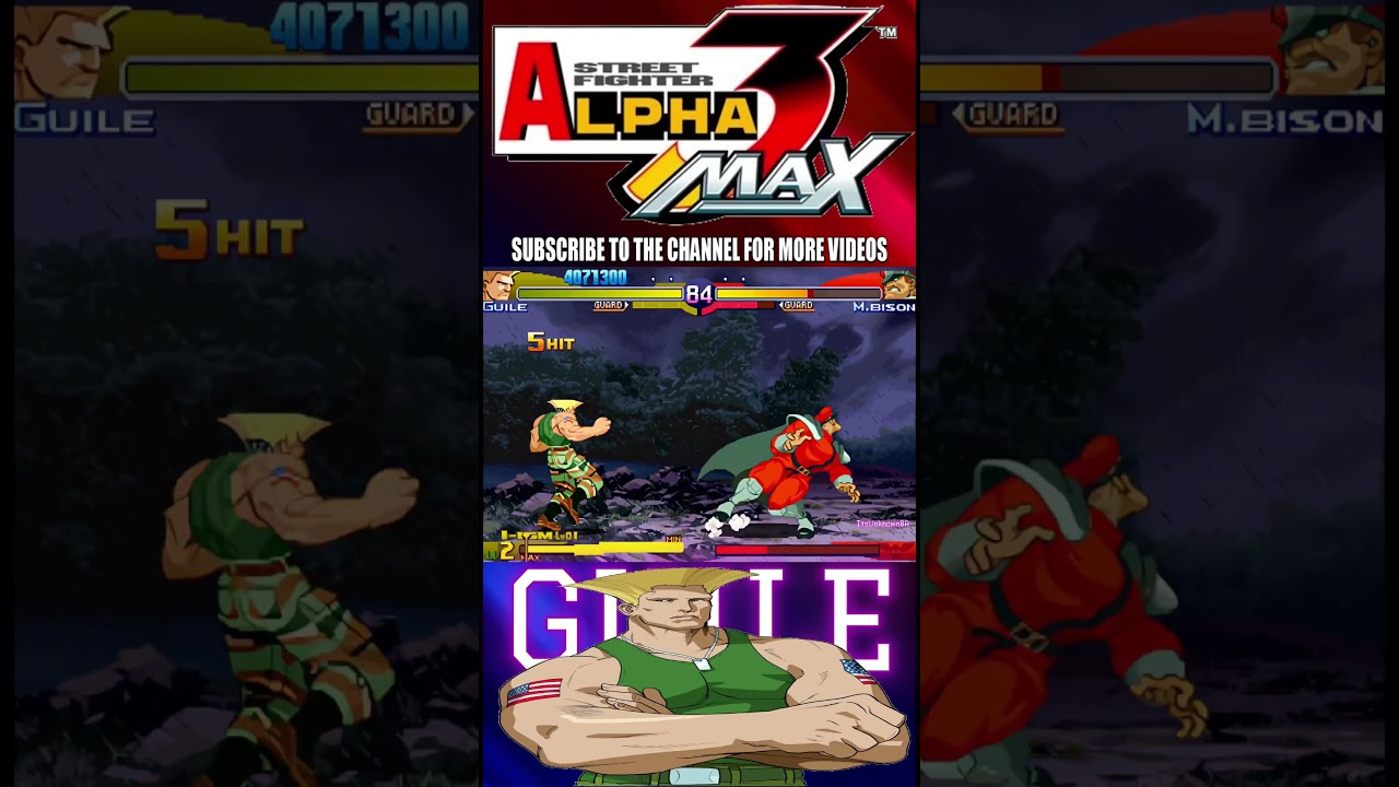 GUILE destroying EVERYONE in Street Fighter Alpha 3 Max
