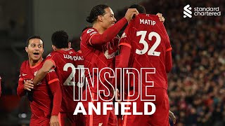 Inside Anfield: Liverpool 6-0 Leeds Utd | Pitchside view as Reds hit six