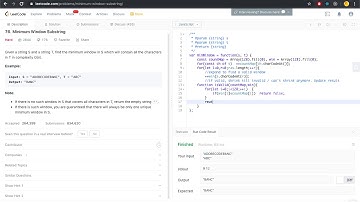 LeetCode 76 | Minimum Window Substring