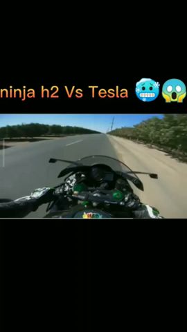 ninja h2 Vs Tesla 🥶😱 subscribe like #marvel gaming #subscribe